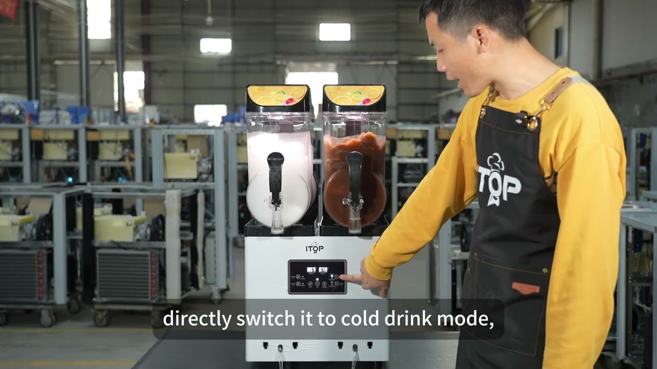 Commercial Slush Machine Buying Guide: IT-SM-K152 Series, Cube or Crescent Ice Options.