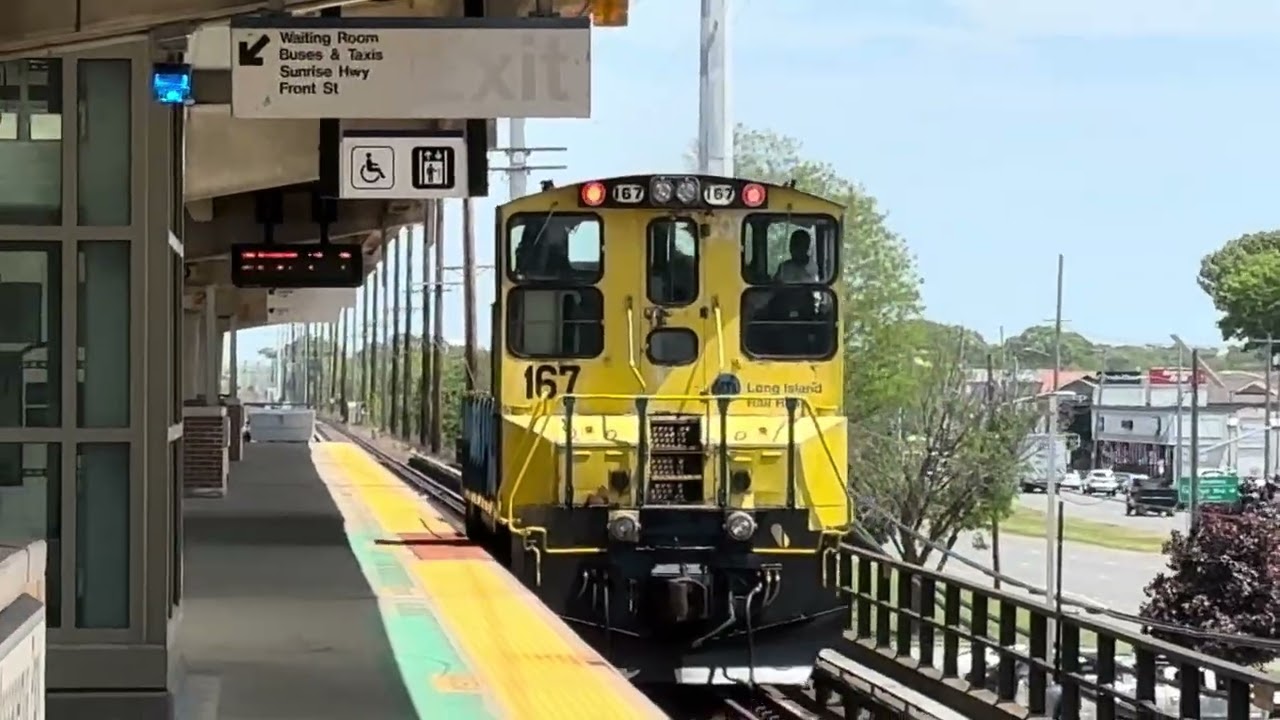  LIRR railfanning action massapeua park mp15ac work engine 167 and cannonball 16 first  run of 2026