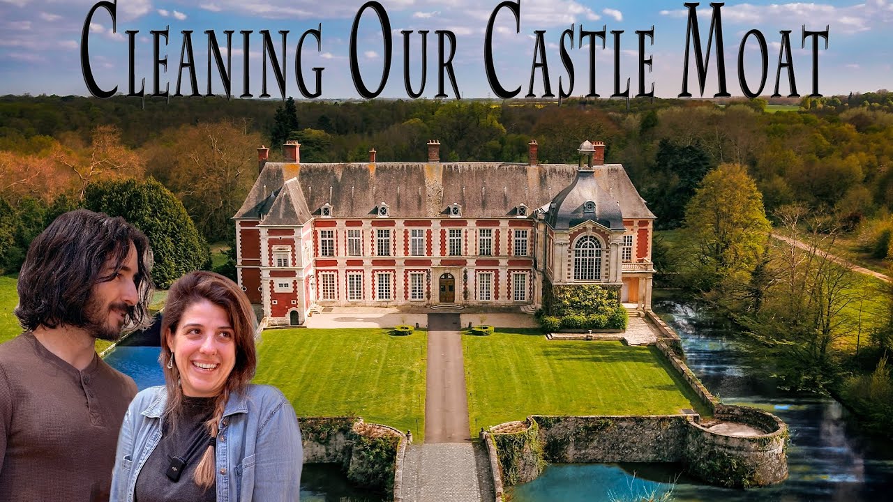 Cleaning Our 500 Year Old CASTLE MOAT | French Chateau Renovations #30
