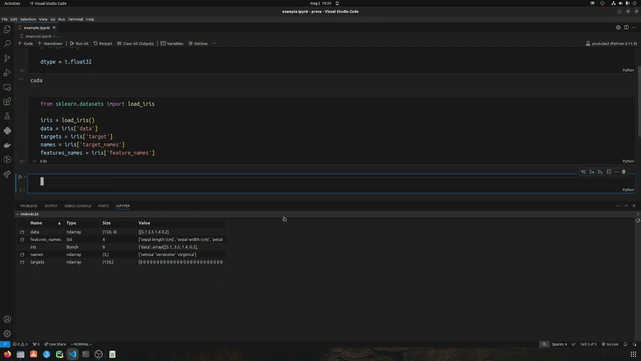 La Mia Prima Rete Neurale - PyTorch - Iris Dataset