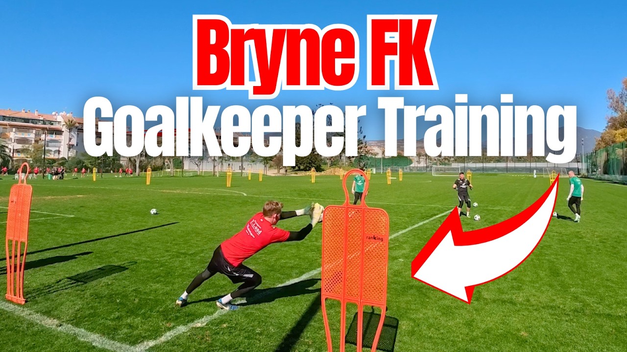 Bryne FK l Goalkeeper Training Session Marbella | Handling, Footwork & Diving Drills