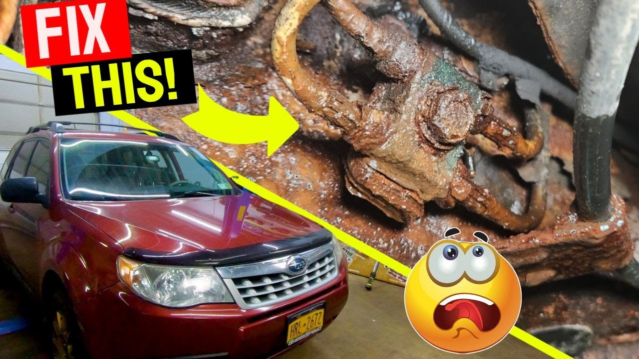 Repairing Rusted Rear Subaru Brake Line Junction (2012 Forester)