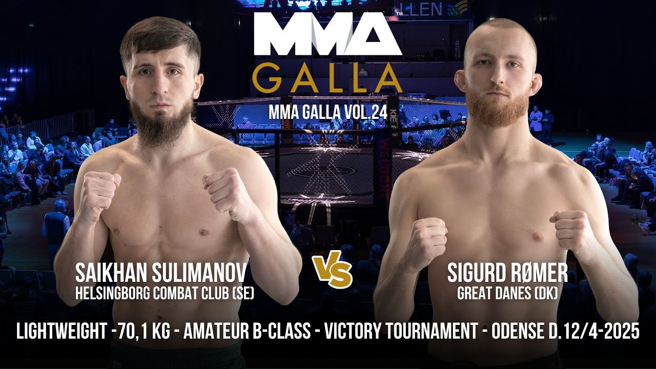 Saikhan Sulimanov (Helsingborg Combat Club (Se)) Vs. Sigurd Rømer (Great Danes Fight Club (Dk))