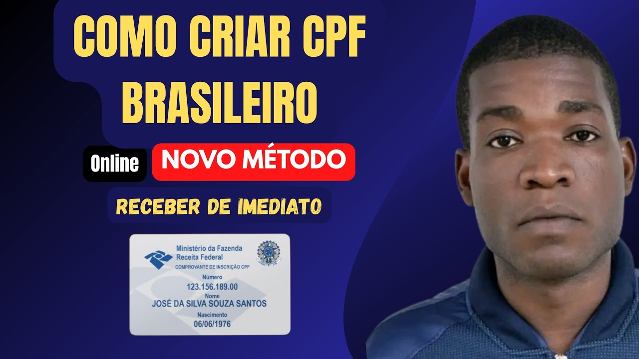 Como Criar CPF Brasileiro Para Estrangeiro. Novo Método. Como Solicitar CPF Brasileiro Online Rápido