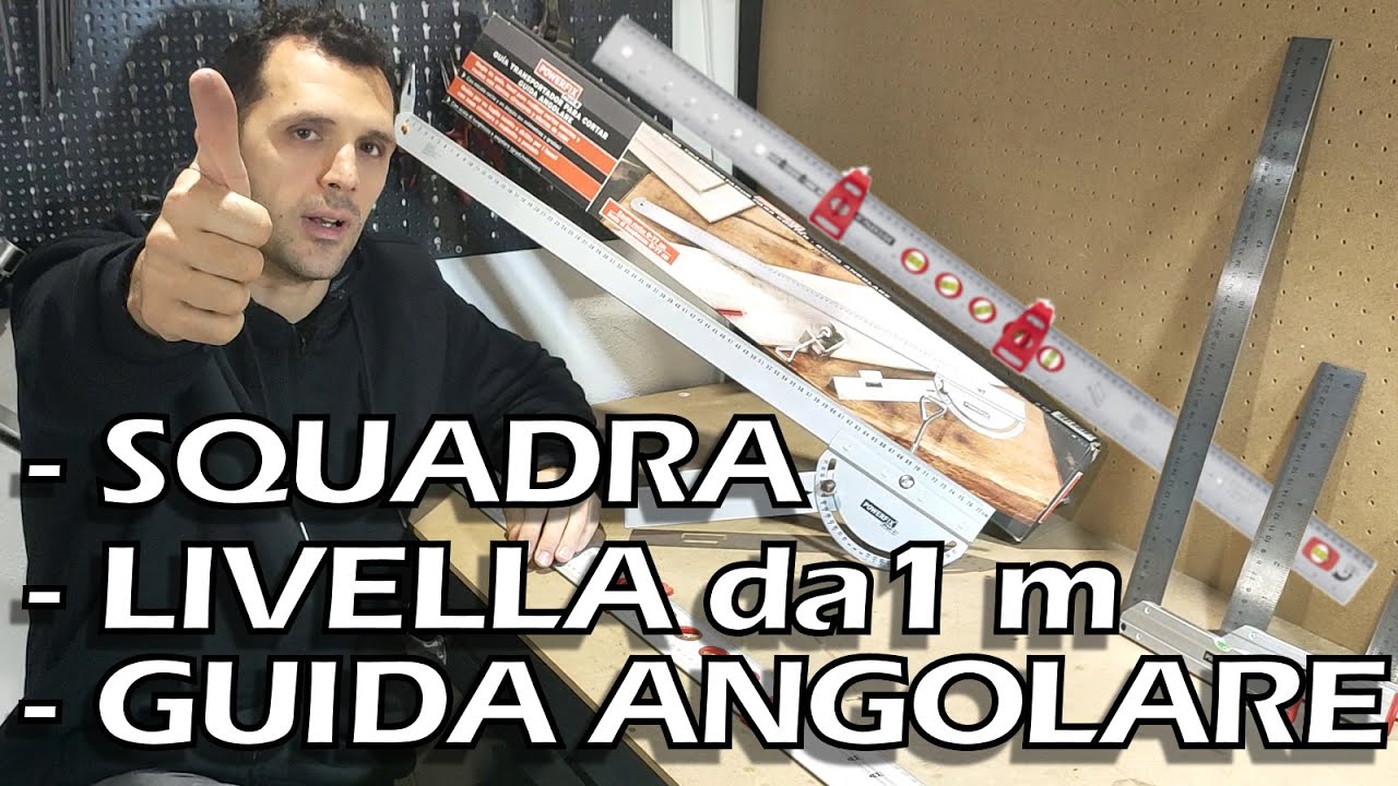 Squadre da falegname, Guida angolare, Livella millimetrata PARKSIDE POWERFIX 9,99 &euro;