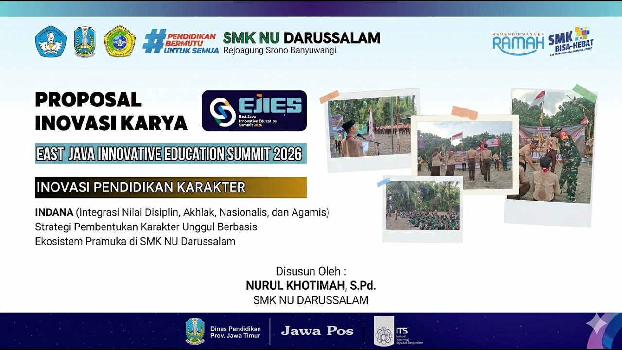 INDANA: Strategi Karakter Pramuka Santri SMK NU Darussalam | EJIES 2026