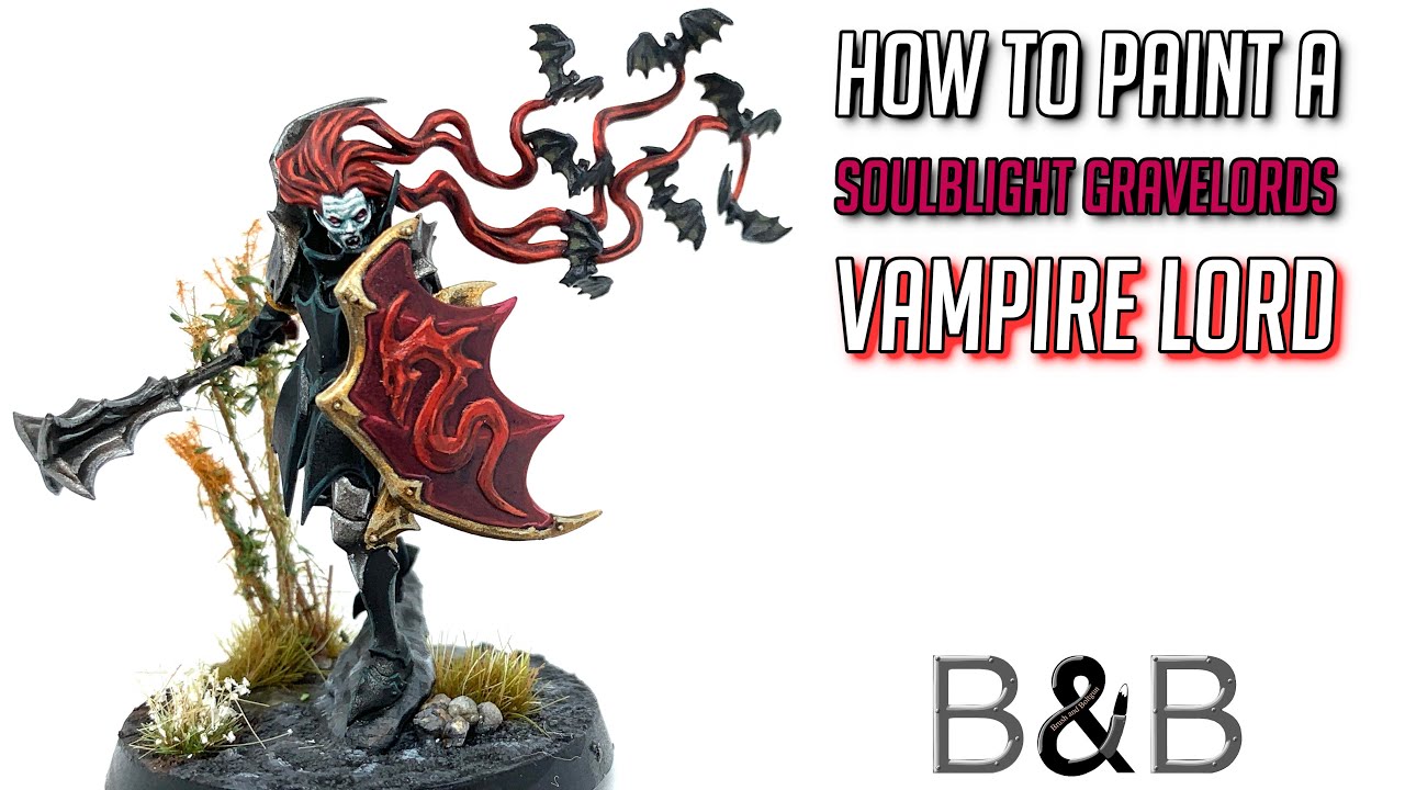 How to paint a Soulblight Gravelords Vampire Lord