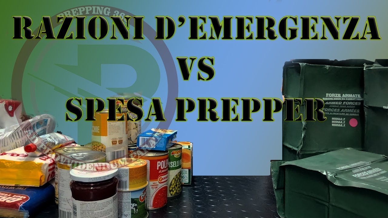 Razioni d'emergenza VS spesa Prepper