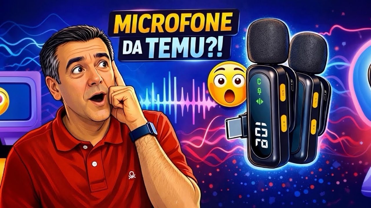 Microfones SEM FIOS da Temu… Surpreenderam-me! 😳 HITOZON J21 Review