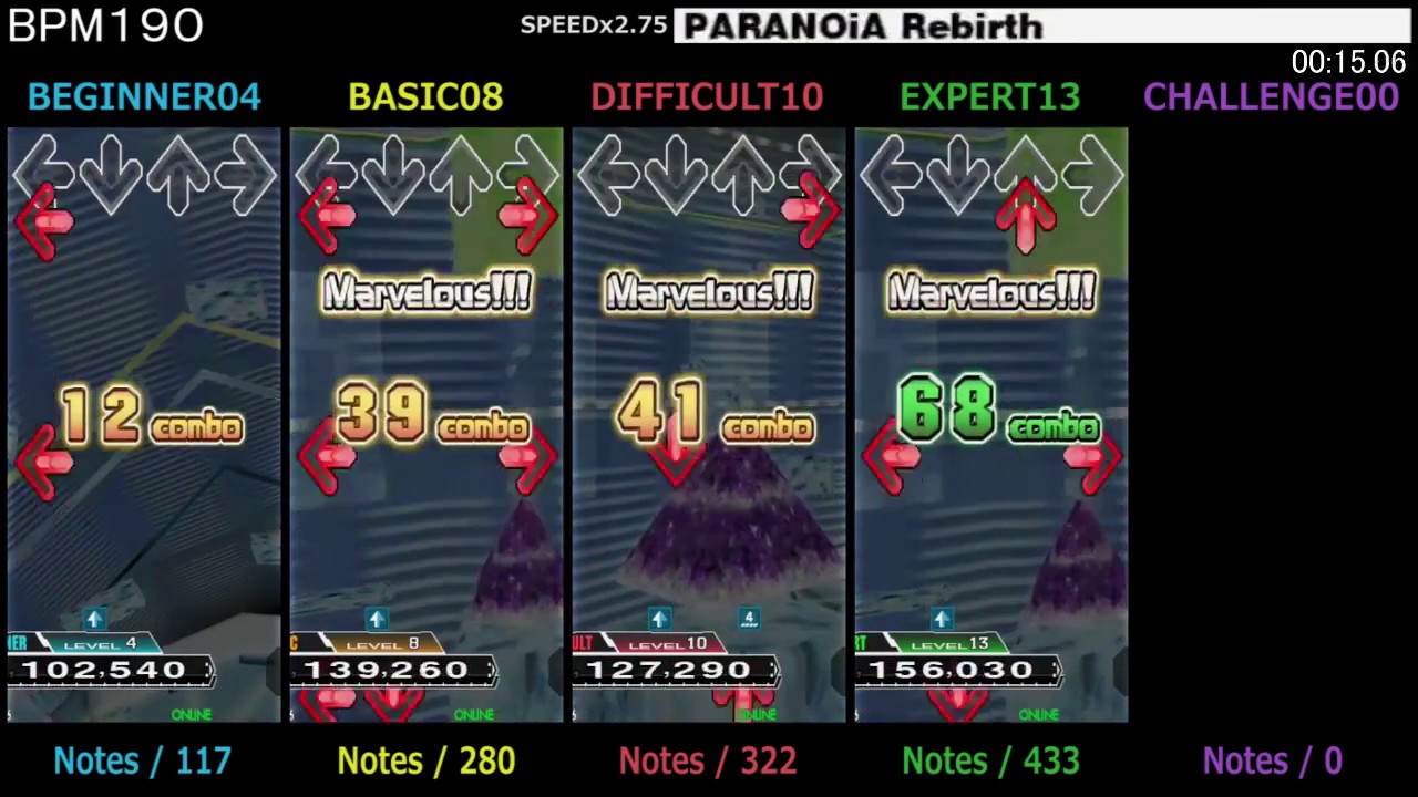 DDR / PARANOiA Rebirth - SINGLE (DanceDanceRevolution 3rdMIX)