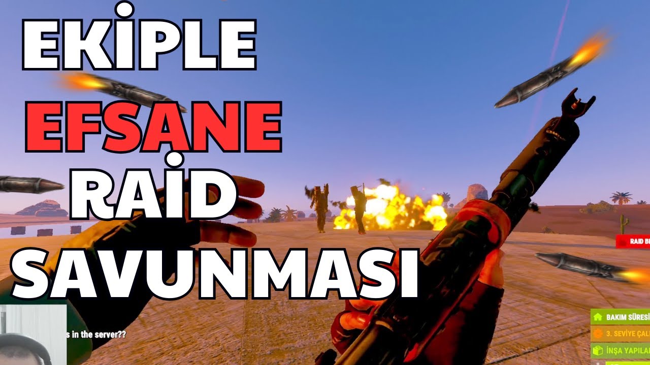 Rust Türkçe - Ekiple Efsane Raid Savunması (Raid Defence)