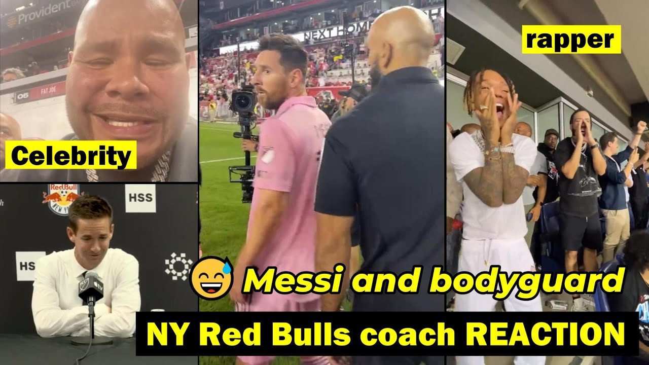 NY Red Bulls coach reaction to Messi goal