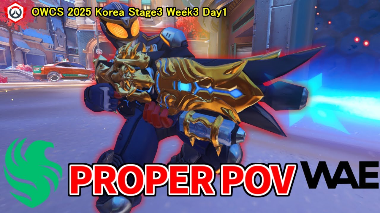 【Proper POV】Team Falcons vs WAE OWCS 2025 Korea Stage 3 Week3 Day1【Overwatch 2】