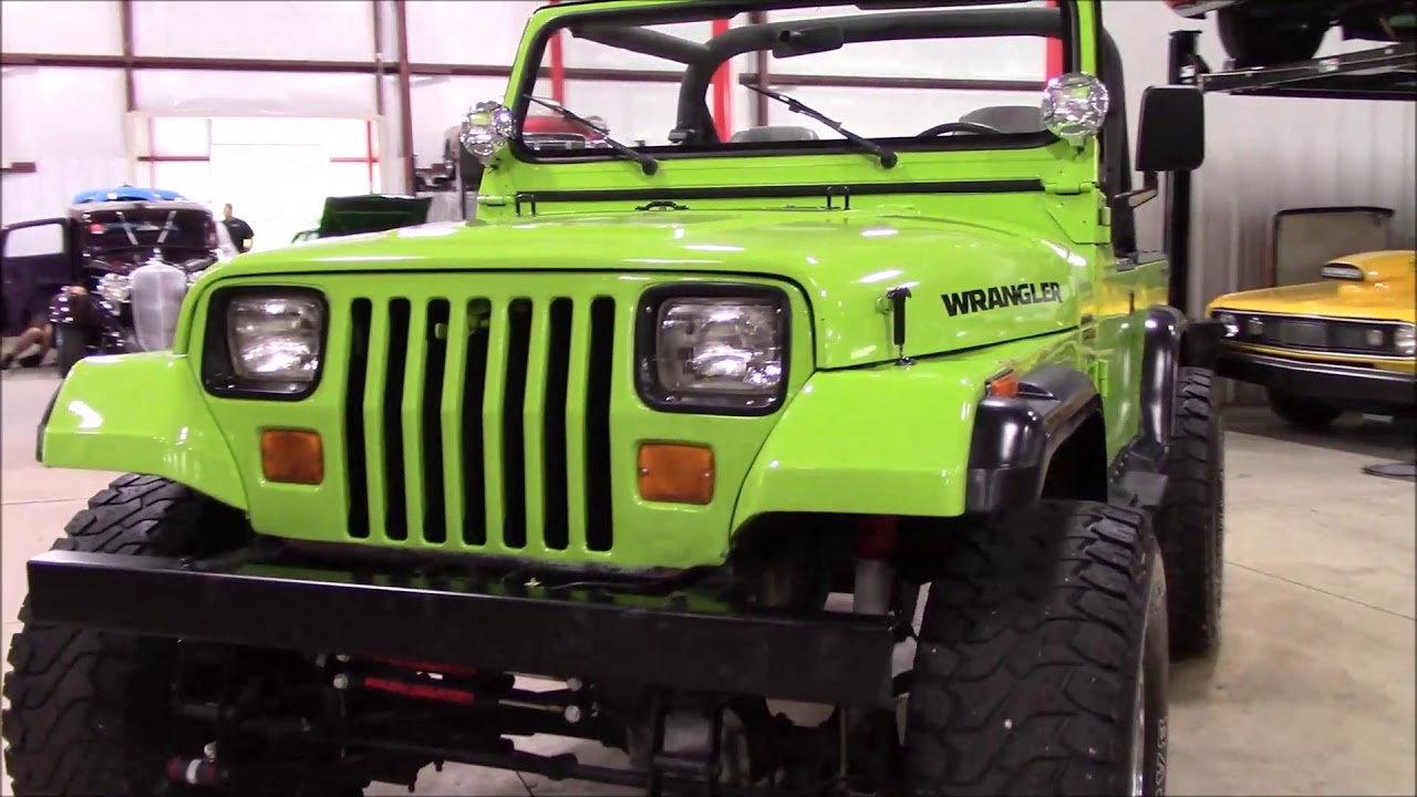 1990 Jeep Wrangler Lime Green