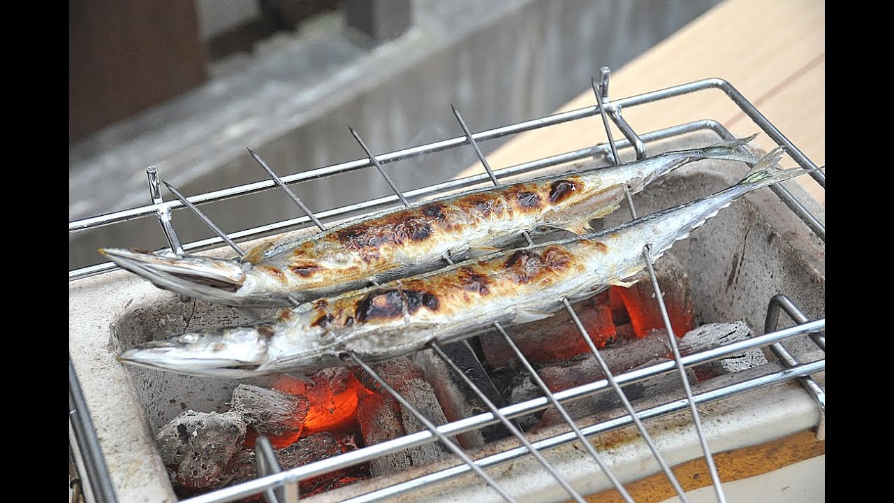 最高の秋刀魚の焼き方　七輪炭火で
