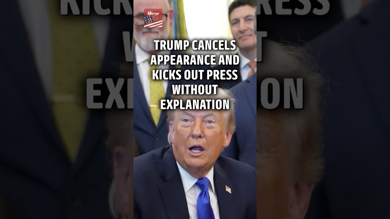 Trump Cancels Meeting and Removes Press Without Explanation