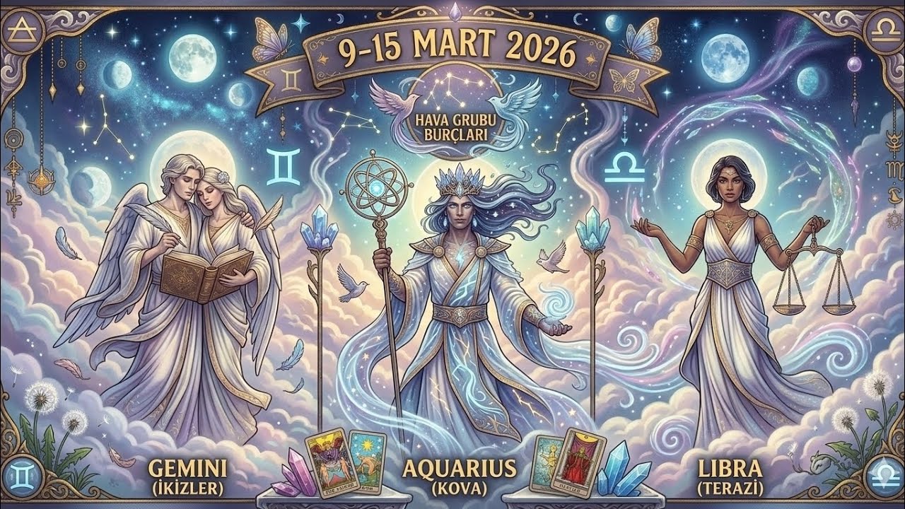 Hava Elementi (İkizler, Terazi, Kova) : Zihninizdeki Karışıklık Bitiyor ✨Tarot Mystra 