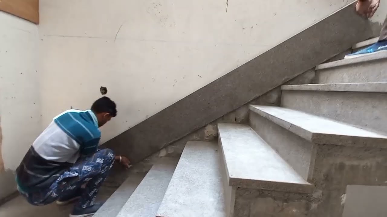Latest New design stairs and staircase skirting सीढ़ी की स्काटिंग कैसे काटें #stair#stairs#staircase