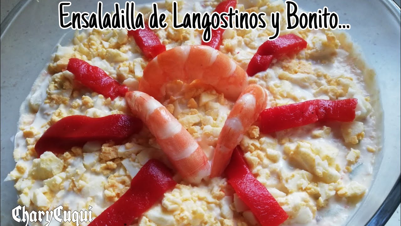 Ensaladilla para Navidad de Langostino, Bonito...