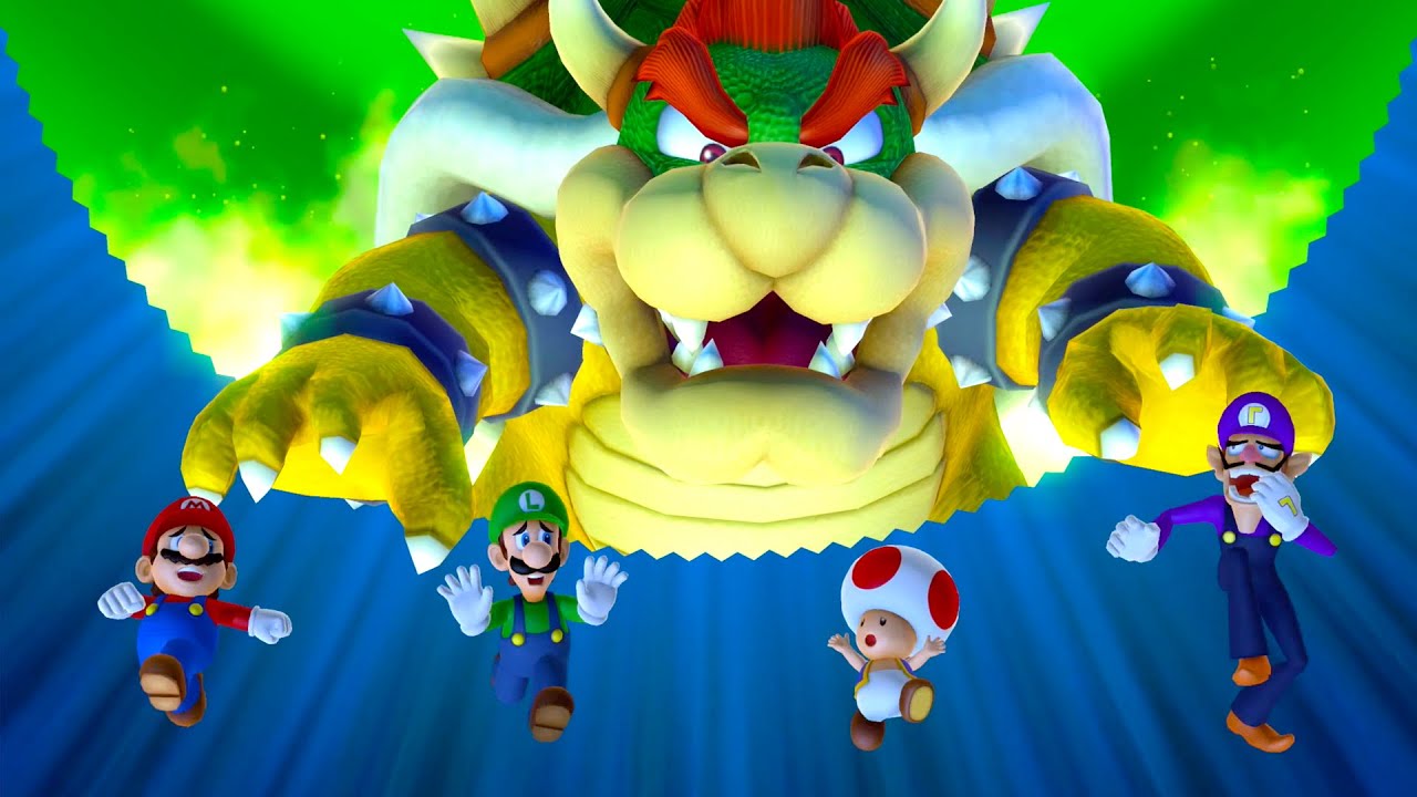 Mario Party 10 Bowser Party Mode – Mushroom Park | 2 REAL Player + 2 Player CPU (High)