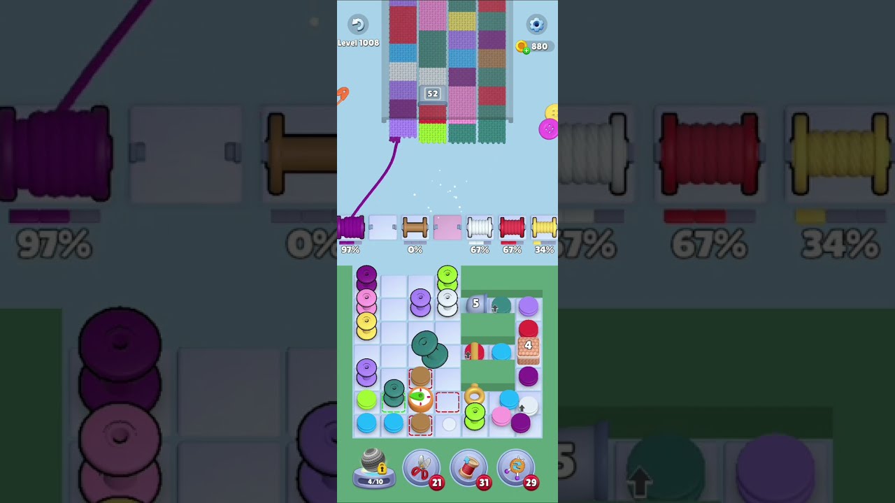 Knit Out Level 1008 Walkthrough Solution 