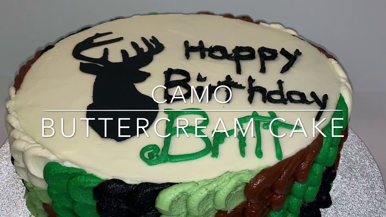 Camo Birthday Cake
