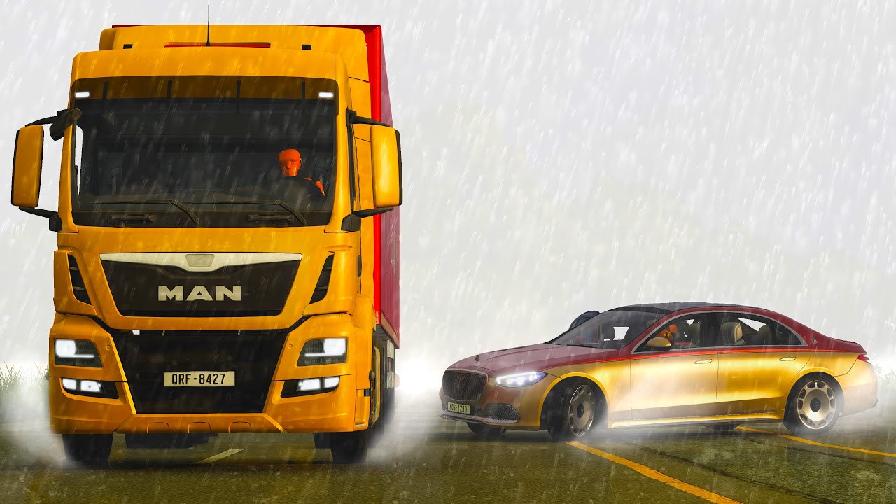 Realistic Truck & Car Crashes #4 - BeamNG.drive