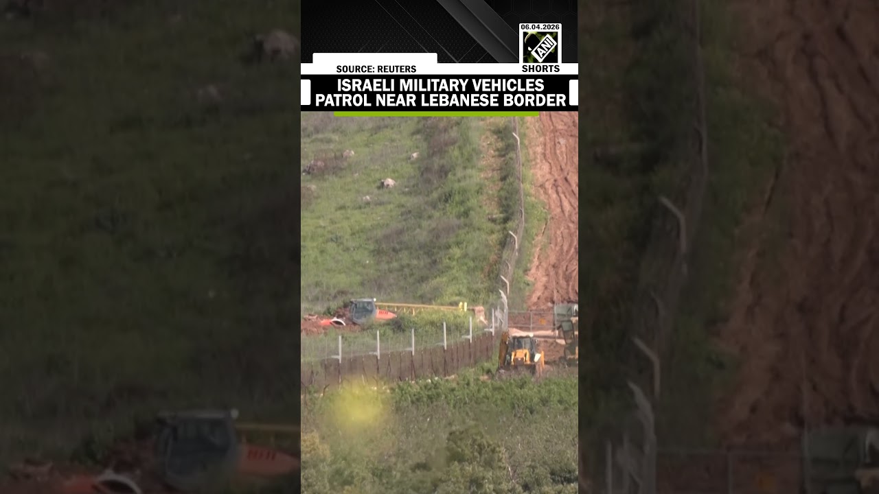 Israeli military vehicles patrol Lebanon border as tensions rise in ongoing conflict zone