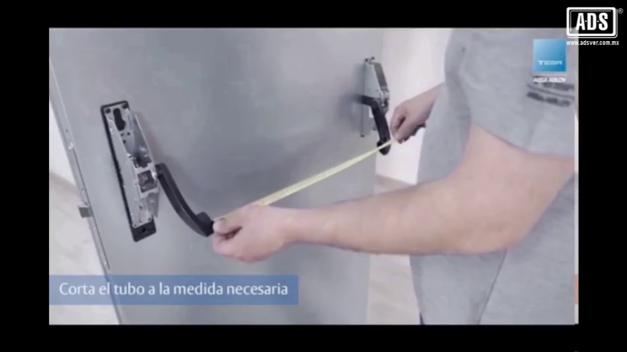 instalación de Barra de Pánico Universal TESA ASSA ABLOY
