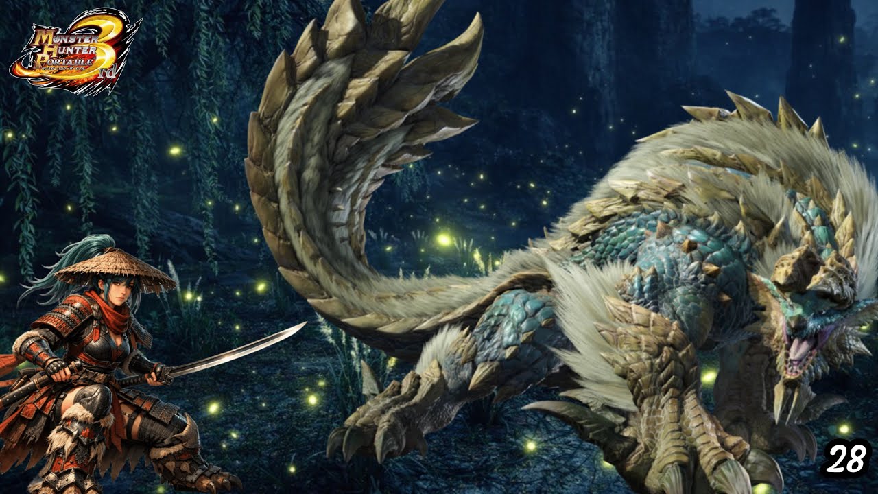 hunting lightning wolves around the village | Gameplay Monster Hunter Portable 3rd #28