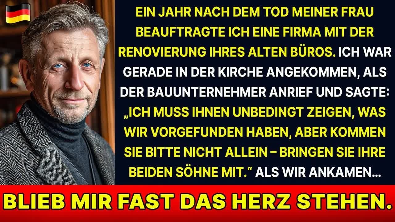 „Komm nicht allein – bring deine Söhne mit“, sagte der Handwerker nach der Arbeit