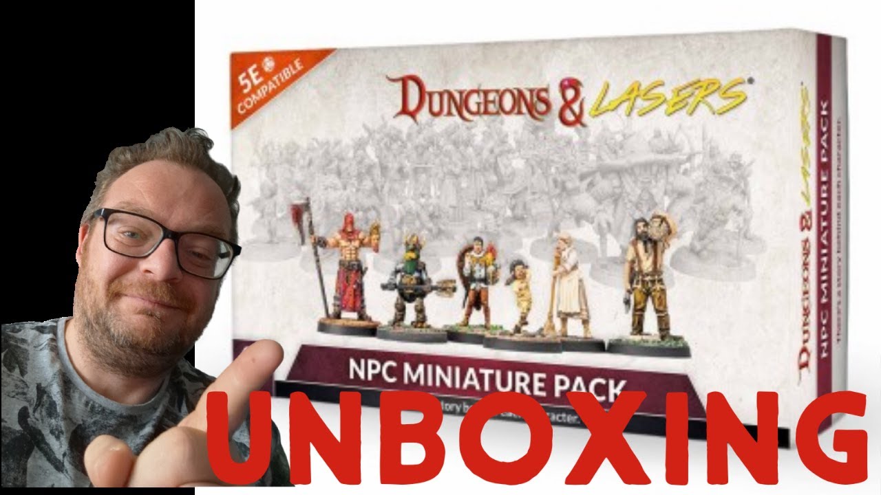 Unboxing Dungeons and Lasers NPC box.