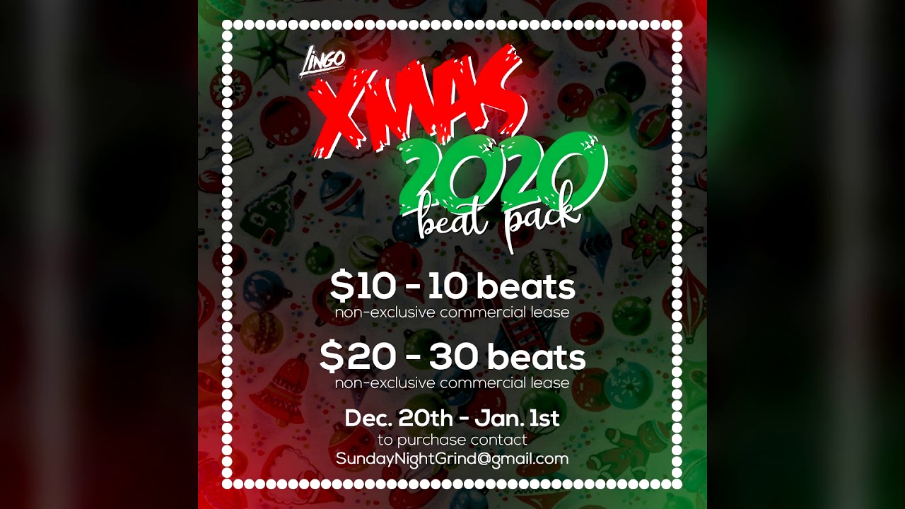 Lingo Xmas 2020 beat pack - 10 beat snippet!