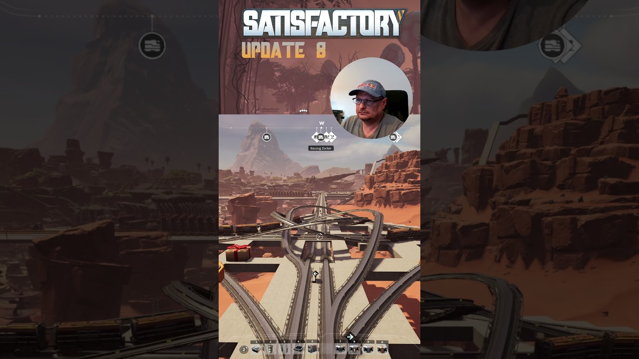 6 Z&uuml;ge Kreuzung  #satisfactory #ZugKreuzung #JGzocker73