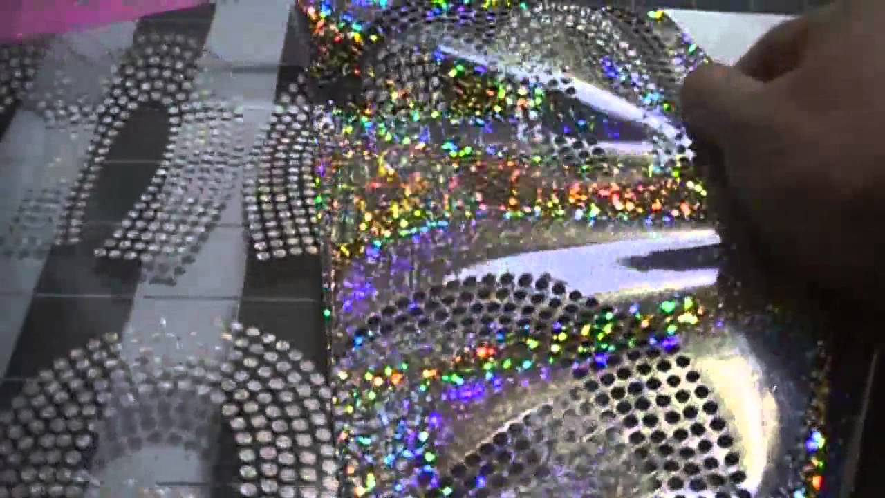 Glam Ma using hologram silver-Faux Rhinestone