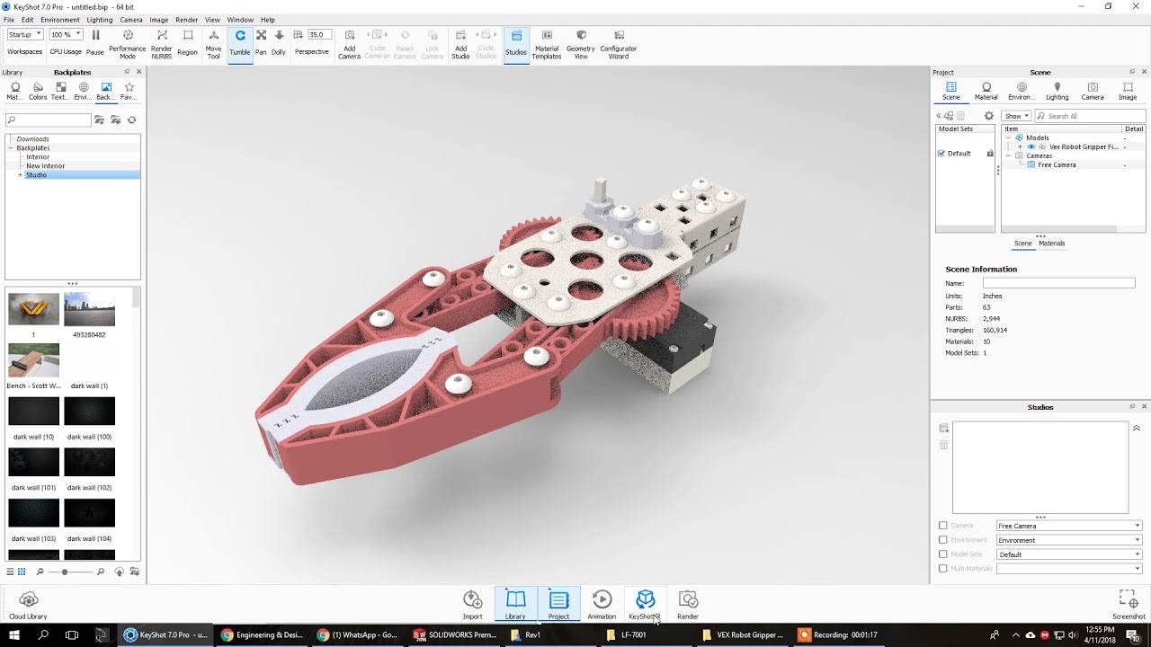 EXPORT MOTION STUDY FROM SOLIDWORKS WITH KEYSHOT PLUGIN