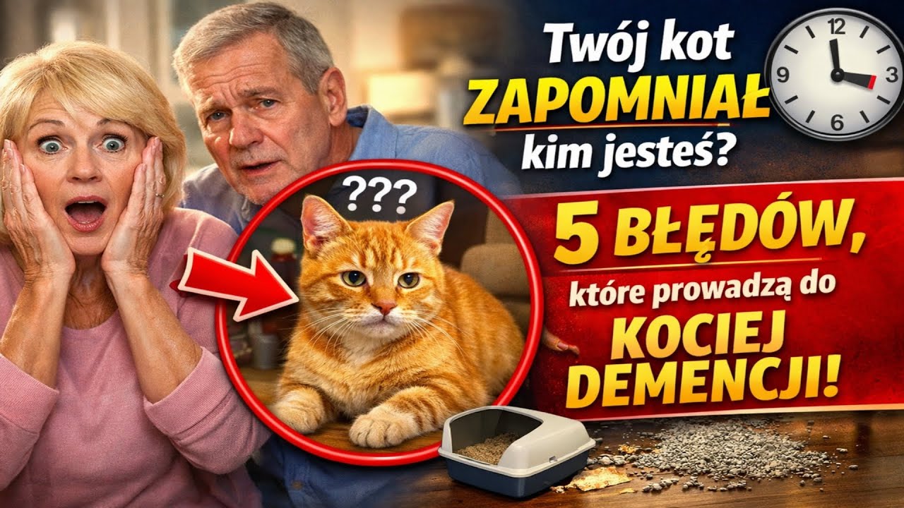 Twój kot ZAPOMNIAŁ kim jesteś? 🙀 5 BŁĘDÓW, które prowadzą do KOCIEJ DEMENCJI!