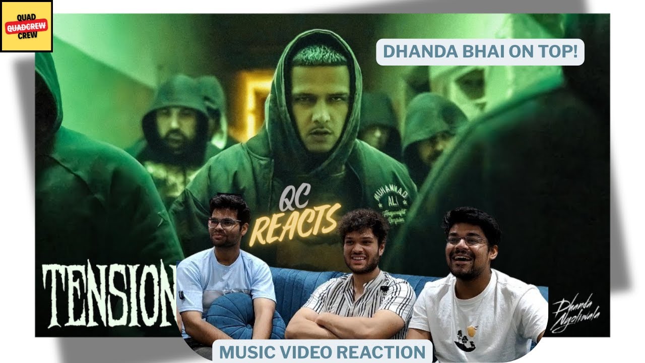 Dhanda Nyoliwala - Tension (Official Music Video) | MUSIC VIDEO REACTION | QCREACTS