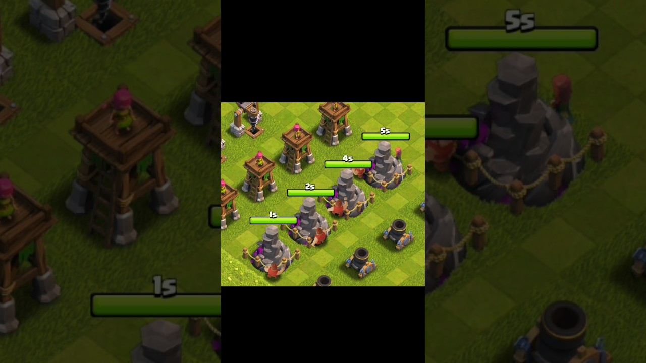 Улучшение башни четырёх волшебников в Clash of Clans 😊 Приятный момент 🥰 