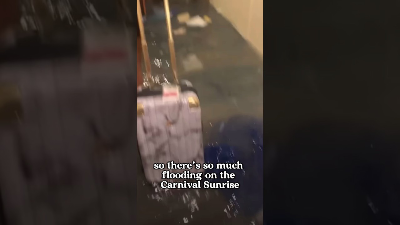 Terrifying moments on Carnival Sunrise! #carnival #carnivalsunrise #flooding