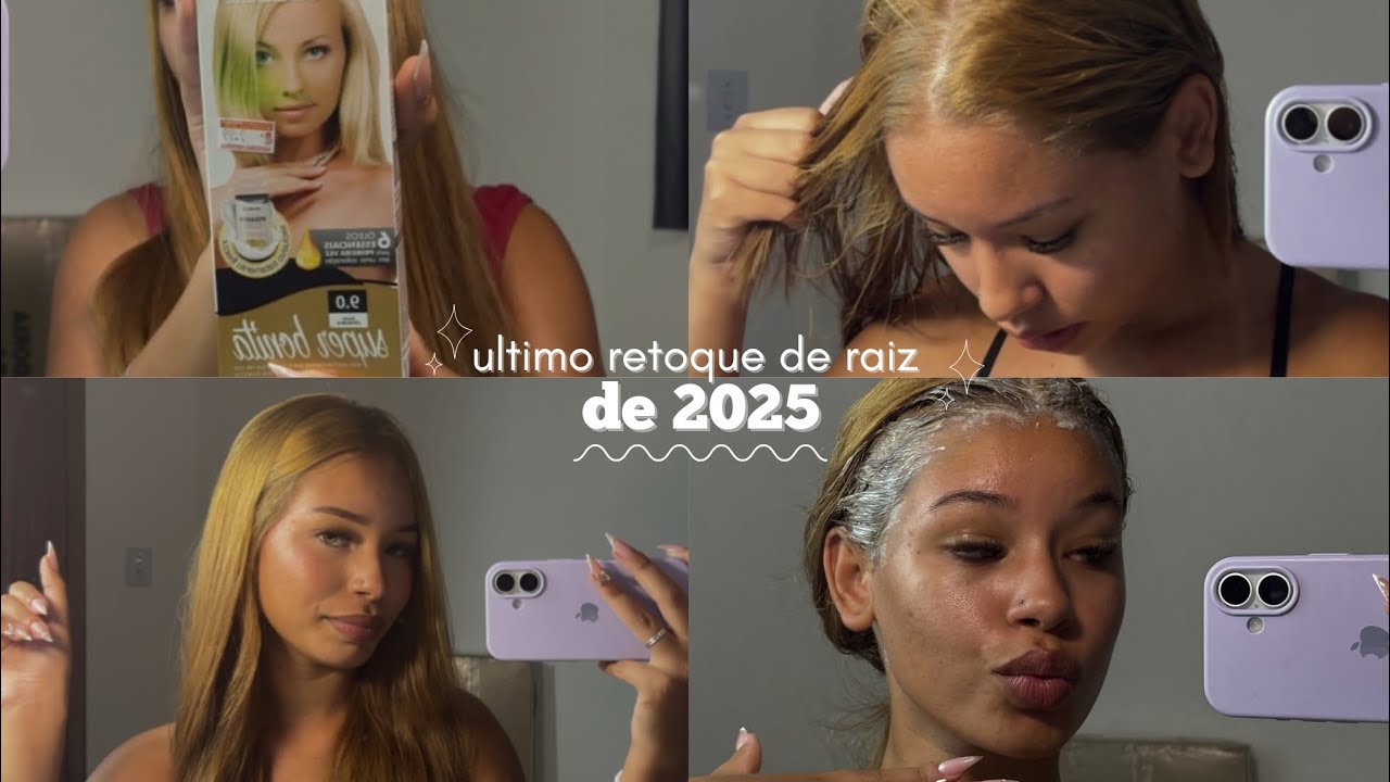Ultimo retoque de raiz de 2025 ✨ Processo + Resultado 💛