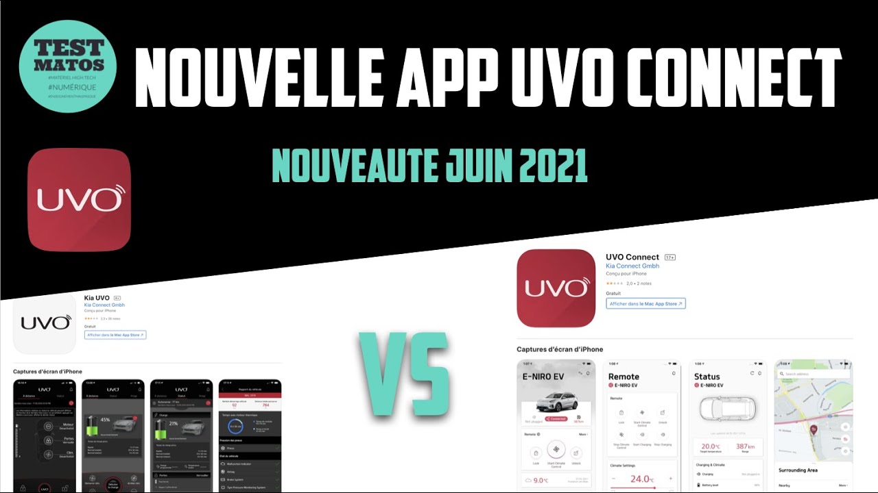 KIA ENIRO Nouvelle app UVO juin 2021