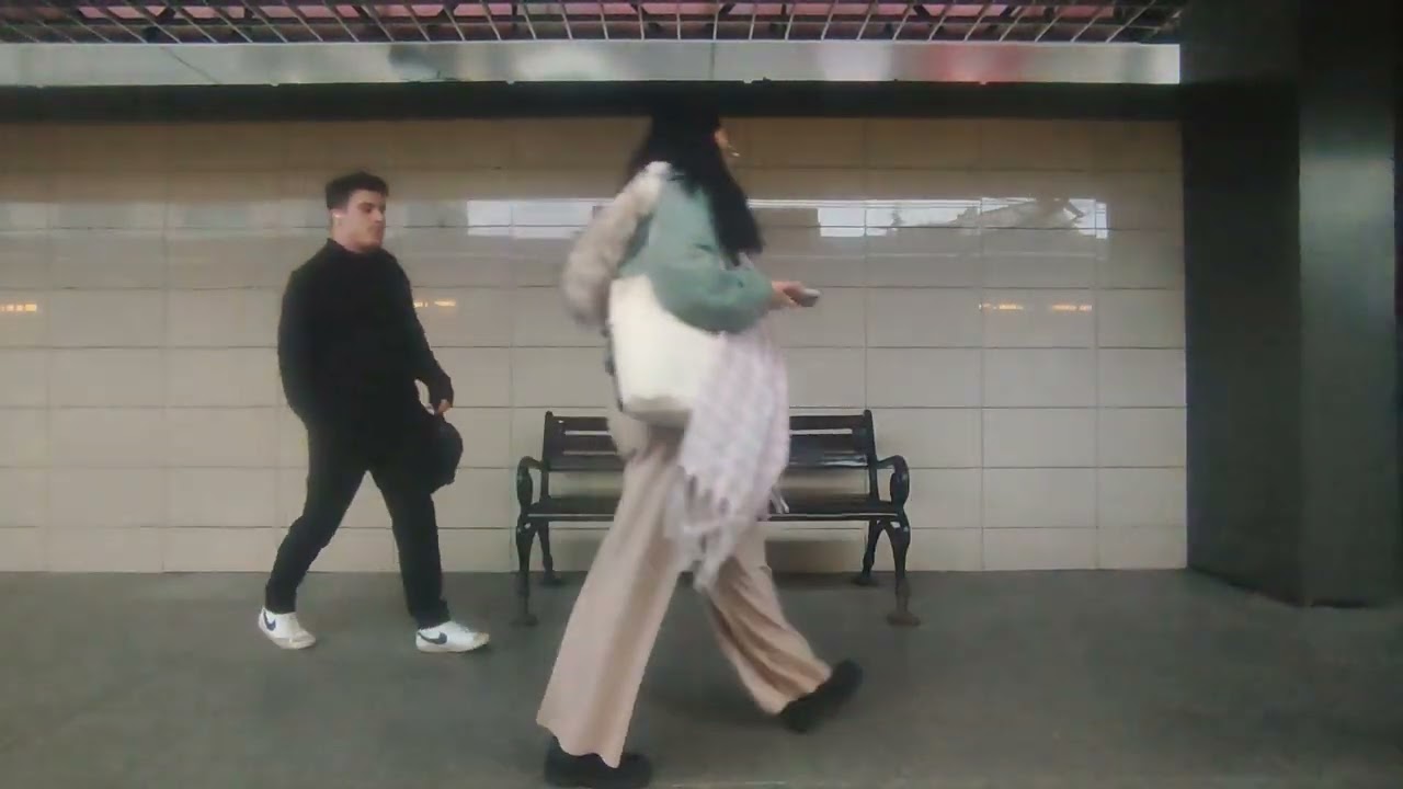 2024 İstanbul M1 metro line ride + first-person walk through Bahçelievler district