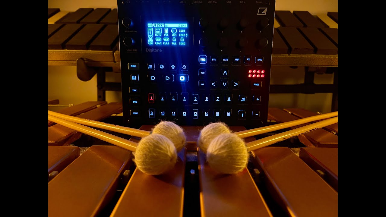 Vibes in Soft Latin Motion | Vibraphone + MalletKat into Digitone II