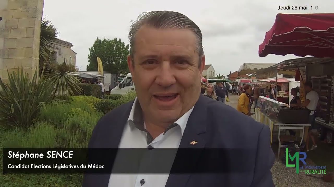 1 Minute pour la Ruralité - le Marché d'Hourtin (26 mai 2022)