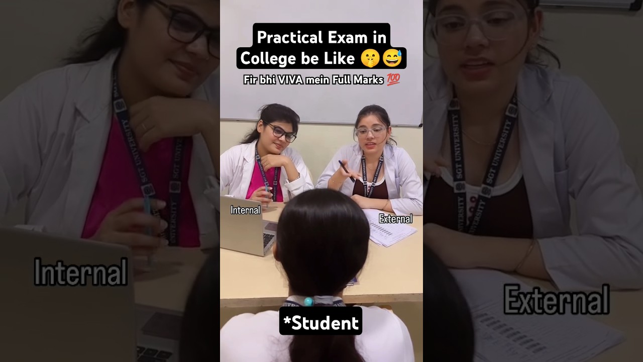 how's the practical exam in college?? 😂🤫 viva in college #shorts #college #collegelife #engineering