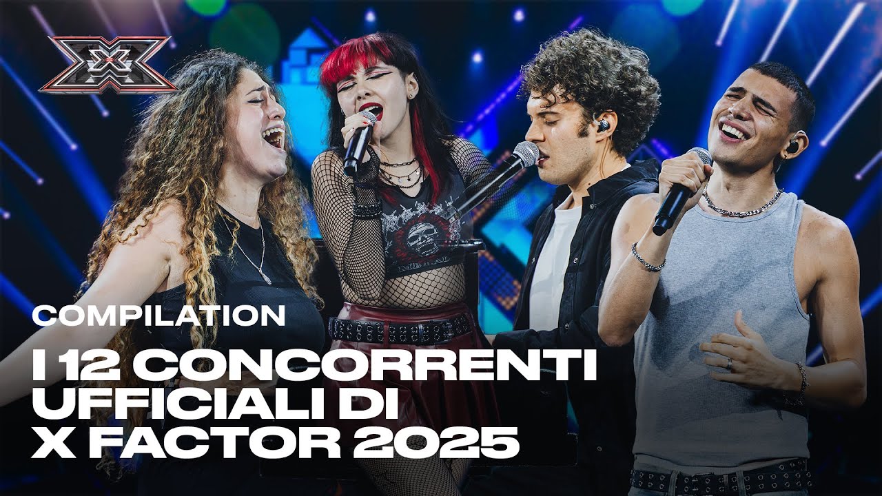 I 12 concorrenti ufficiali dei Live di X Factor 2025 (compilation)