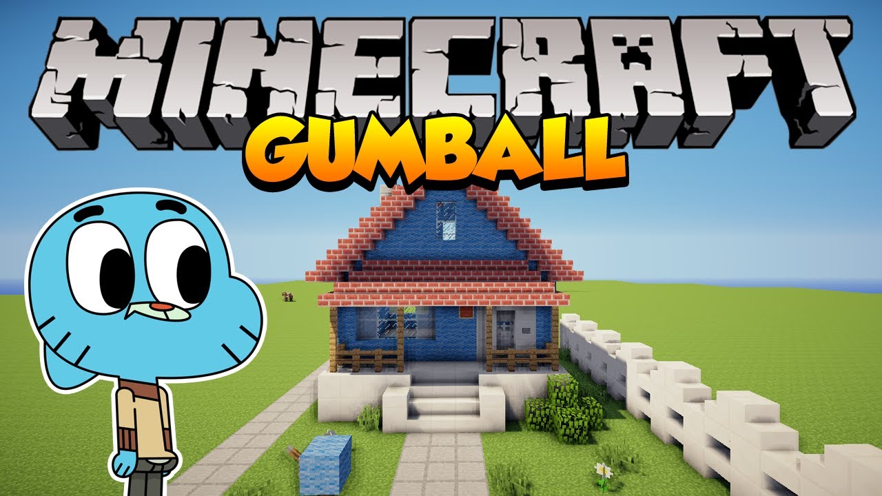 Minecraft: Como construir a casa do Gumball (The Amazing World of Gumball)