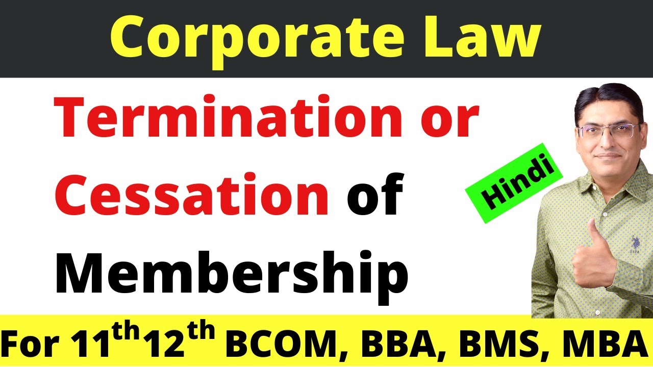 Cessation or Termination of Membership