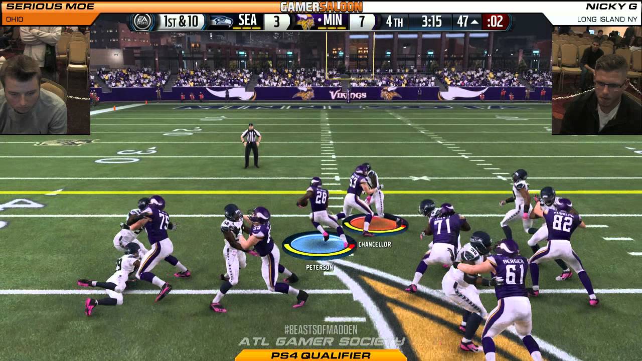 Madden NFL `16 @ Beasts of Madden - Nicky G vs Serious Moe [720p/60fps]